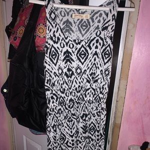 A comfortable printed dress